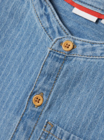 NAME IT Skjorte Fido Light Blue Denim Stripes